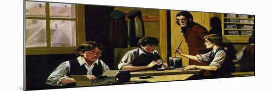 Poverty Forced Dickens to Work in a Factory Putting Labels on Pots-Alberto Salinas-Mounted Giclee Print