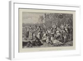 Poverty Out of Town, Hop-Pickers in the Fields-Matthew White Ridley-Framed Giclee Print