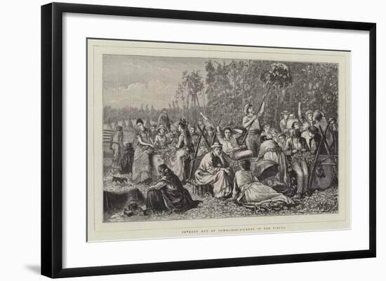 Poverty Out of Town, Hop-Pickers in the Fields-Matthew White Ridley-Framed Giclee Print