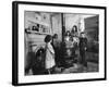 Poverty Stricken Family Huddling Around a Wood Stove in Their Home-John Dominis-Framed Photographic Print