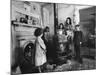 Poverty Stricken Family Huddling Around a Wood Stove in Their Home-John Dominis-Mounted Photographic Print