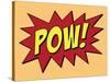 Pow Comic Pop-Art Art Print Poster-null-Stretched Canvas