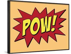 Pow Comic Pop-Art Art Print Poster-null-Framed Poster