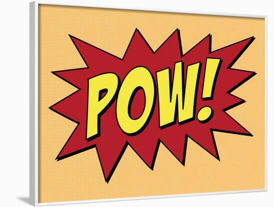 Pow Comic Pop-Art Art Print Poster-null-Framed Poster