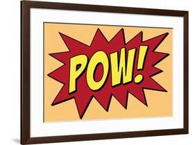 Pow Comic Pop-Art-null-Framed Art Print