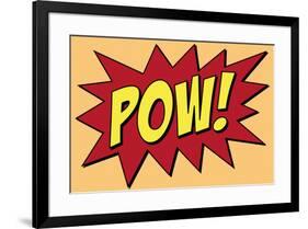 Pow Comic Pop-Art-null-Framed Art Print