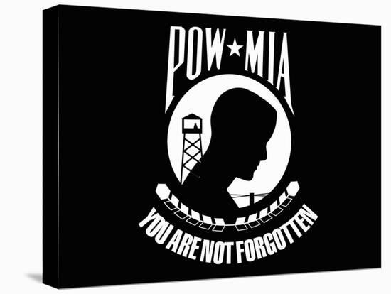 Pow-Mia Flag-Stocktrek Images-Stretched Canvas