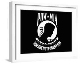 Pow-Mia Flag-Stocktrek Images-Framed Photographic Print