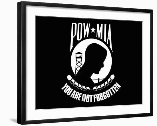 Pow-Mia Flag-Stocktrek Images-Framed Photographic Print