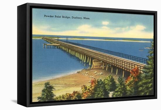 Powder Point Bridge, Duxbury, Mass.-null-Framed Stretched Canvas