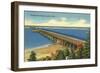 Powder Point Bridge, Duxbury, Mass.-null-Framed Art Print