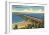 Powder Point Bridge, Duxbury, Mass.-null-Framed Art Print