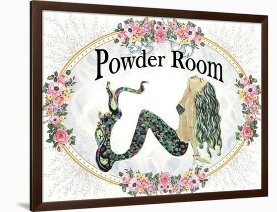 Powder Room Lovely Mermaid-sylvia pimental-Framed Art Print