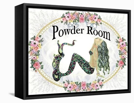 Powder Room Lovely Mermaid-sylvia pimental-Framed Stretched Canvas