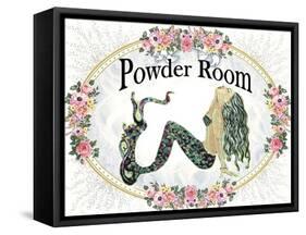 Powder Room Lovely Mermaid-sylvia pimental-Framed Stretched Canvas