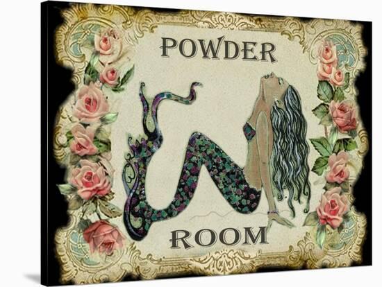 Powder Room Mermaid-sylvia pimental-Stretched Canvas