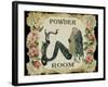 Powder Room Mermaid-sylvia pimental-Framed Art Print