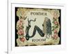 Powder Room Mermaid-sylvia pimental-Framed Art Print