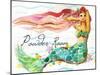 Powder Room Red Hair Mermaid-sylvia pimental-Mounted Art Print
