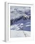 Powder Skiing at Whistler Mountain Resort-Christian Kober-Framed Photographic Print