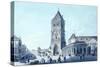 Powder Tower and Prikopy Street-Vincenc Morstadt-Stretched Canvas
