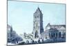 Powder Tower and Prikopy Street-Vincenc Morstadt-Mounted Giclee Print