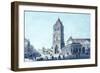 Powder Tower and Prikopy Street-Vincenc Morstadt-Framed Giclee Print