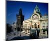 Powder Tower, Municipal House, Prague, Central Bohemia, Central Bohemia, Czech Republic-null-Mounted Art Print