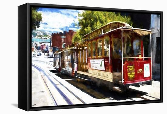 Powell and Market Cable Car-Philippe Hugonnard-Framed Stretched Canvas