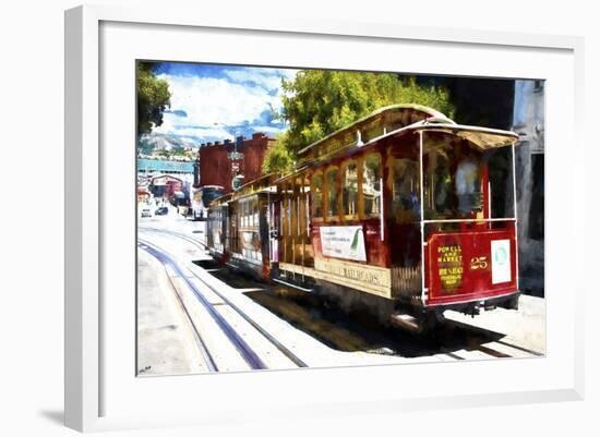 Powell and Market Cable Car-Philippe Hugonnard-Framed Giclee Print