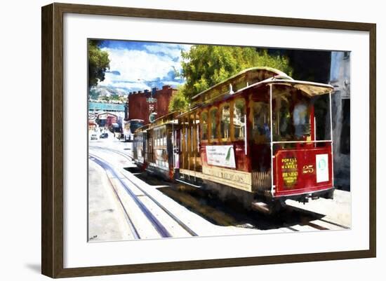 Powell and Market Cable Car-Philippe Hugonnard-Framed Giclee Print