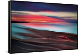 Powell River Sunset-Ursula Abresch-Framed Stretched Canvas