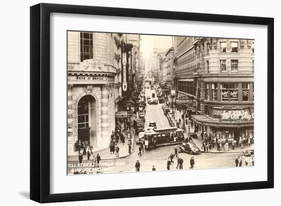 Powell Street, Cable Car, San Francisco, California, Photo-null-Framed Art Print