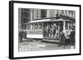 Powell Street Cable Car, San Francisco, California-null-Framed Art Print