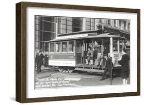 Powell Street Cable Car, San Francisco, California-null-Framed Art Print