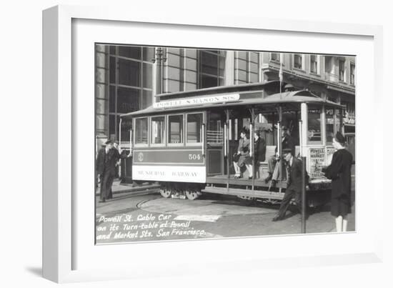 Powell Street Cable Car, San Francisco, California-null-Framed Art Print