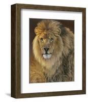 Power and Presence: African Lion-Joni Johnson-godsy-Framed Art Print