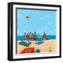 Power Beach-Michael Paraskevas-Framed Premium Giclee Print