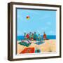 Power Beach-Michael Paraskevas-Framed Premium Giclee Print