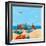 Power Beach-Michael Paraskevas-Framed Art Print