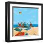 Power Beach-Michael Paraskevas-Framed Art Print