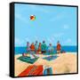 Power Beach-Michael Paraskevas-Framed Stretched Canvas