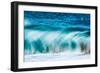 Power Blur-Slow shutter speed of a powerful Hawaiian surf-Mark A Johnson-Framed Photographic Print