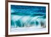 Power Blur-Slow shutter speed of a powerful Hawaiian surf-Mark A Johnson-Framed Photographic Print