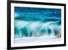 Power Blur-Slow shutter speed of a powerful Hawaiian surf-Mark A Johnson-Framed Photographic Print