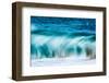 Power Blur-Slow shutter speed of a powerful Hawaiian surf-Mark A Johnson-Framed Photographic Print