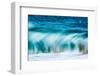 Power Blur-Slow shutter speed of a powerful Hawaiian surf-Mark A Johnson-Framed Photographic Print