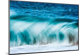 Power Blur-Slow shutter speed of a powerful Hawaiian surf-Mark A Johnson-Mounted Photographic Print