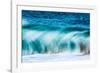 Power Blur-Slow shutter speed of a powerful Hawaiian surf-Mark A Johnson-Framed Photographic Print