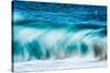 Power Blur-Slow shutter speed of a powerful Hawaiian surf-Mark A Johnson-Stretched Canvas